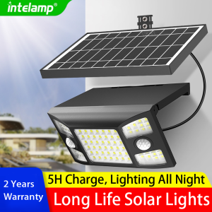 1300LM High Power Solar Light for Outdoor Bright Solar Lamp Sunlight Motion Sensor Light Waterproof Garden Street Wall Yard Lamp