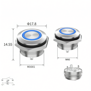 LANBOO | Microcurrent Metal Waterproof Button Switch 24V