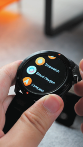【Free Powerbank】Aolon Navi R3 Smartwatch Amoled GPS Map Pace 3ATM Waterproof diameter 46mm AOD Display Altitude Air Pressure Sport always on display Smart watch jam tangan olahraga pria dewasa 2024