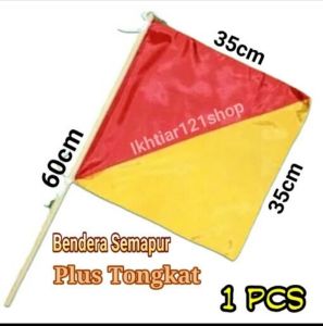 Bendera semapur Pramuka /Bendera semapor plus togkatnya 1 Pcs