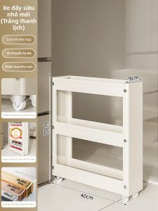 B&W | Xe Đẩy Kéo Ra Hẹp Cho Bên Cạnh Tủ Lạnh Nhà Bếp Phòng Tắm