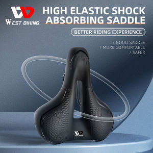 เบาะการขี่มอเตอร์ไซค์ตะวันตกกลวงระบายอากาศได้ที่รองอานม้าอานจักรยานนิ่มจักรยานบนถนน MTB อานจักรยานแข่ง