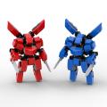 SIMAIJIE | Đồ Chơi Xây Dựng Máy Móc Mini Red Blue Pacific Rim. 