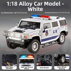 1:18 Alloy Shock Absorbing H2 Hummer Large Scale Model Car