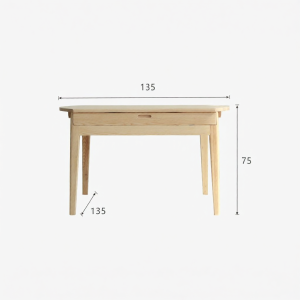 QINGMUTANG | Foldable Space-Saving Waxwood Dining Table