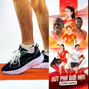 [Tặng dây giày] Giày thể thao chạy bộ nam nữ Goya Plus năm 2026 màu xanh đen