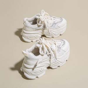 Parisian Durian Bottom Dad Shoes Womens Spring 2025 Trendy Soft Bottom Sports Shoes 34 Size Thick Heel Heightening White Womens Shoes