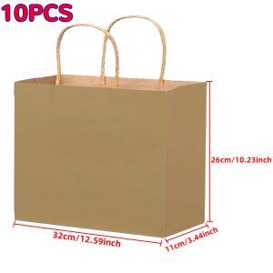 Paper Gift Bags  Shopping Bags  Kraft Paper Gift Candy Bag Colored Hand-held Paper Bags Wedding Party Decoration Gift