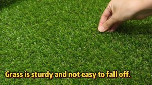 Rumput Sintetis Luar Ruangan - Karpet Rumput Sintetis dengan Lubang Drainase untuk Teras Balkon Alun-alun Taman