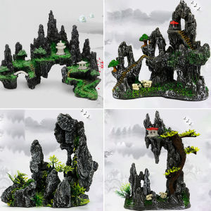 Tiểu Cảnh Đá Trang Trí Bể Cá Mini Chất Liệu Resin - Mô Hình Trang Trí Bể Cá Nhiều Mẫu Lựa Chọn Có Ảnh Kích Thước Thực Tế