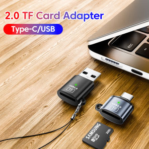 Mini TF Card Reader USB 2.0 USB A /Type C Male Memory Card Adapter Smart Cardreader for Xiaomi Saumsung HuaweiPC Laptop