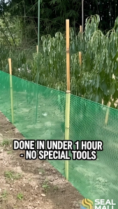 Green plastic Chicken Net mesh fencing 50m length 6.5ft height durable weather resistant strong flexible easy to install for farms gardens animal pens