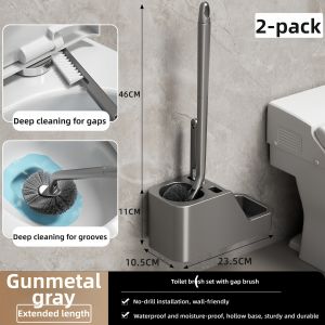 PISSA | Long-Handle Soft Bristle Bathroom Hanging Toilet Brush