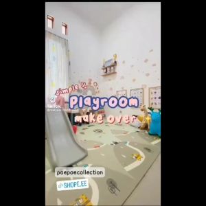 Wall Stiker Dinding Premium Binatang Watercolor Animal Gajah Singa Beruang Rubah Rainbow Star Sticker Dekorasi Kamar Anak Aesthetic Estetik