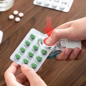 Portable Pill Dispenser & Splitter | Hygienic & Easy Medication Organizer for On-the-Go