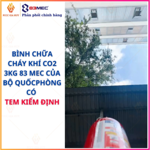 [CÓ KIỂM ĐỊNH] Bình chữa cháy khí CO2 3Kg 83MEC của BỘ QUỐC PHÒNG có tem kiểm định-Chuyện điện
