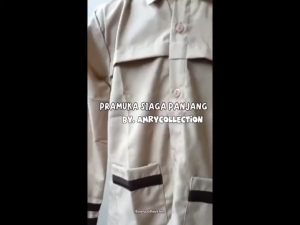 Seragam Pramuka siaga SD Lengan panjang Kain Oxford Baju sekolah