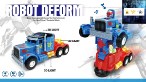 Auto Transform Prime Trailer Truck Children Toys Mainan Lori Budak