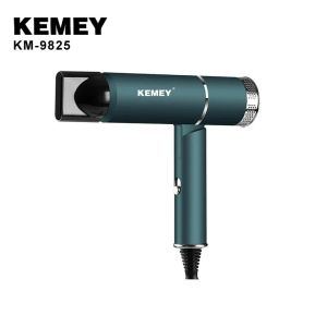 Kemei KM-9825 Foldable Professional Blower Hair Dryer  For Women Styling Salon Light Green Electric Secador De Cabelo