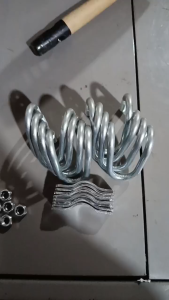 Double U-Cross Pipe Buckle Pipe Clamp Hose Clamp Galvanized Steel 35mm*60mm 43mm*43mm 43mm*50mm 43mm*60mm 50mm*50mm 50mm*60mm