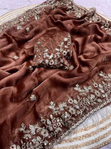 Georgette Embroidery Sarees