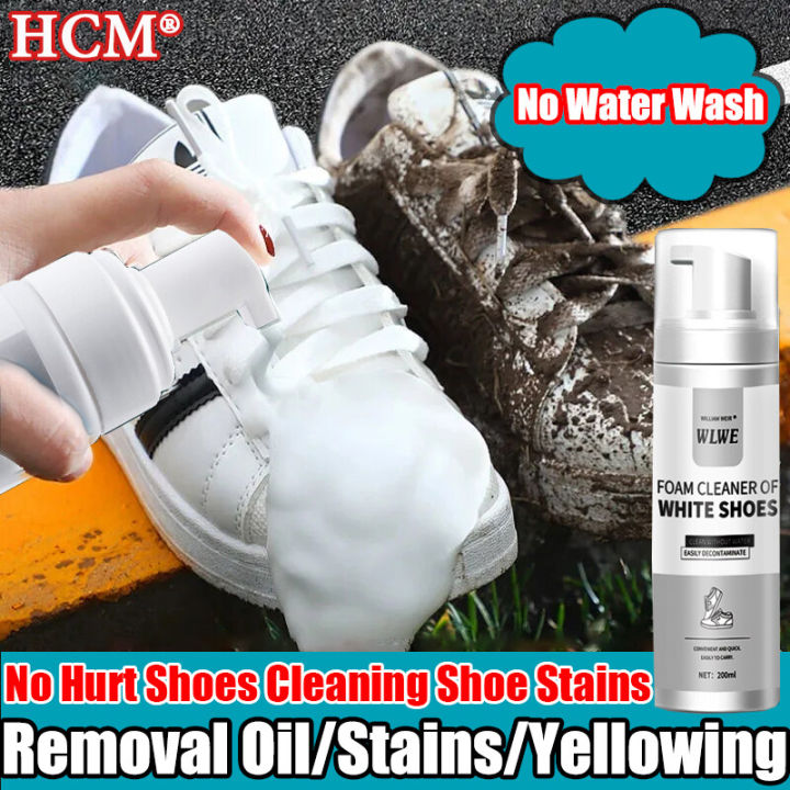 Highly recommended】WILLIAM WEIR® White Shoe Foam Cleaner 200ML Dry Cleaning  Agent For Sports Shoes Sneakers PEMBERSIH KASUT PUTIH SUKAN sneakers  cleaner shoe whitening cleaner sneakers shampoo shoe cleaner White Sneaker  cleaner 小白鞋清洁剂