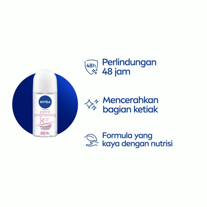 NIVEA Deodorant Roll On Men & Women