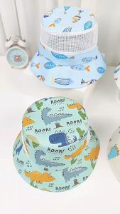 Mũ rộng vành cho bé từ 2-8 tuổi nón cho bé trai mũ nón bé gái vải cotton thiết kế lưới thông khí thoáng mát  Pama STORE M03