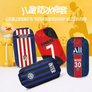 Trẻ em không thấm nước oversleeve in Đội Bóng Đá Paris Messi Cristiano Ronaldo Real Madrid giải đấu hàng đầu Serie một bé trai bé gái trẻ em học chống bẩn chống bẩn