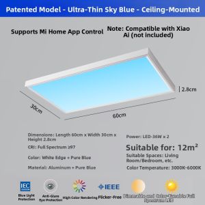 NIOYE | Smart Skylight Lamp Round Thin