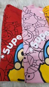 เสื้อผ้าแฟชั่นเด็ก ชุดเซตแขนสั้น ลายลิง 4 สี สีสดใส ใส่เที่ยว ใส่นอน ใส่เล่น