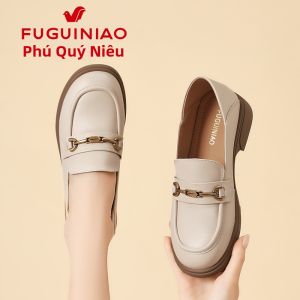 Fuguiniao | Giày Lười Da Thật Cho Phụ Nữ Mùa Hè