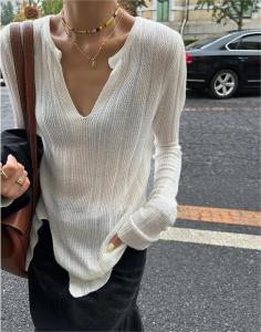 (CLE)Alisa.Sonya Womens Oversized Cardigan Sweaters Bow Printed Button V Neck Long Sleeve Loose Knit Fall Trendy Coats