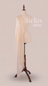 Khăn Lụa Tơ Tằm Lụa Nắng Mai Luata Silk - Khăn Choàng Cổ Nữ Vàng Kem Mềm Mịn Sang Trọng Làm Quà Tặng Cao Cấp