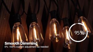 Solar LED String Lights Dimmable Waterproof Vintage Bulbs Patio Lights For Backyard Bistro Outdoor String Light Solar
