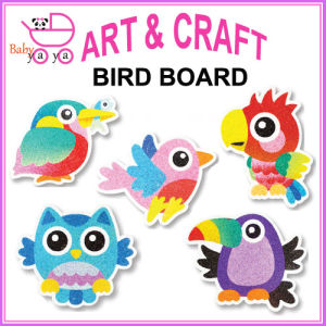 BabyYaya 5 in 1 sand art bird board kit DIY for kid present birthday party celebration hadiah harijadi 生日礼物 art & craft supplies