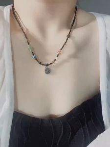 Nicedays🍒Kalung Mewah Ringan & Rantai Tulang Selangka Merek Keberuntungan