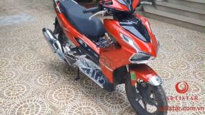 Ốp trang trí xe AB23 AB125 160 Airblade 2023 mạ crom Artistar