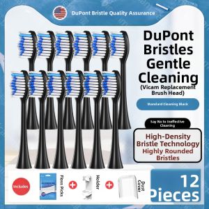 Electric Toothbrush Head Replacement for Kiwibird K3/K1/K5 Compatible with Viomi Cloud Vxys01/1383 Deep Cleaning Adult Hardness