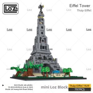 Loz | Khối Xây Dựng Giáo Dục Cho Người Lớn - Mô Hình Tháp Eiffel
