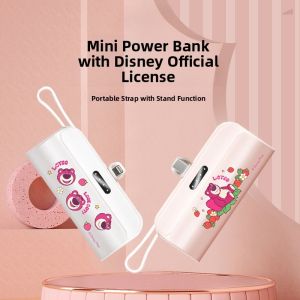 Disney 10000mAh Portable Charger with Cable 22W Super Fast Charge Mini Portable Mobile Power Bank Car Charging Adapter