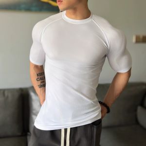 JIANSHENSHIJIAJIANSHEN | Quick-drying High-elastic Seamless Fitness Training T-shirt