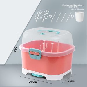 Multi-Functional Baby Bottle Storage Box Outgoing Small Large Mini Drying Rack Special Use for Baby Products Made of PP Material