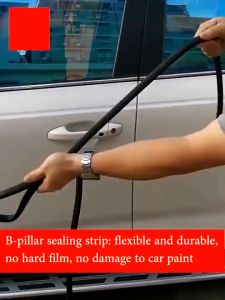 Car Door Rubber Seal Strip Door Edge Protector B Pillar Soundproof Dustproof Sealing Sticker Getah Pintu Kereta密封条
