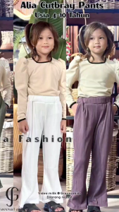 Alia Cutbray Pants - Celana Cutbtay Anak Perempuan Usia 4-10 Tahun // Celana Cutbray Knitte Anak