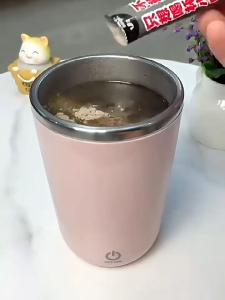 Automatic Stirring Cup Mug USB Rechargeable Portable Coffee Cup 304 Stainless Steel Magnetic Mixing Drinking Cups Mugs