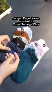 Kaos Kaki Semata Kaki Motif Beruang Bahan Spandex Premium Tebal Nyaman Murah Berkualitas Tinggi