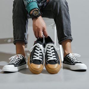 Leedoo Sepatu Sneakers Pria Casual Jalan Santai Kerja Kuliah Sneaker Cowok Dewasa Keren Black White Kualitas Sepatu Sekolah Hitam Laki Laki 39-44 MC308