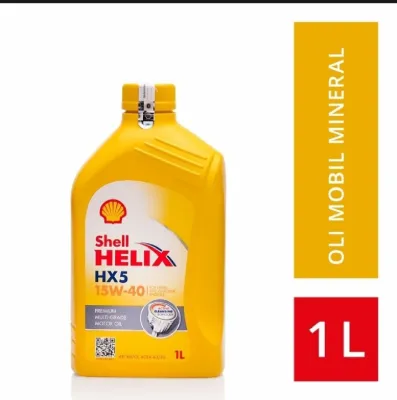 SATU BOTOL OLI SHELL HELIX HX5 15W-40 1 LITER