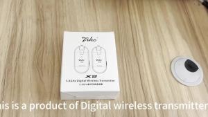 IRIN | ZIKO 5.8GHz/UHF Wireless Guitar System Audio Transmission Receiver with Automatic Charging Case for Electric Guitar Bass Violin